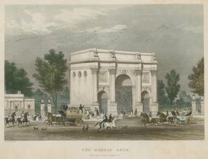 De Marble Arch, Hyde Park Corner, Londen door Thomas Hosmer Shepherd