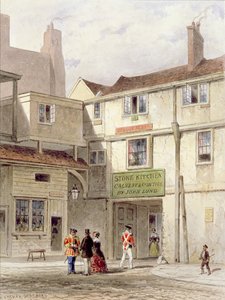 De beroemde kantine in de Toren - genaamd De Stenen Keuken - gesloopt in 1827 door Thomas Hosmer Shepherd