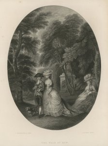 De wandeling in Kew, Londen door Thomas Hosmer Shepherd