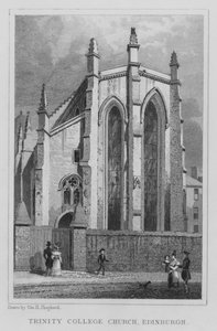 Trinity College Kerk, Edinburgh door Thomas Hosmer Shepherd