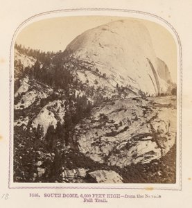 South Dome, 6.000 voet hoog - van het Nevada Fall Trail