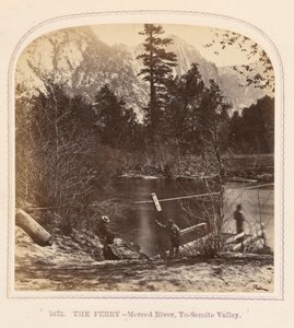 De veerboot - Merced River, Yo-Semite Valley