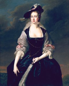 Lady Frances Courtenay, ca. 1741 door Thomas Hudson