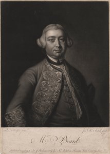Mr. Beard, gegraveerd door James McArdell, 1764 door Thomas Hudson