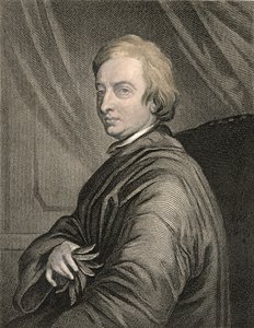 Portret van John Dryden (1631-1700) gegraveerd door Charles Edward Wagstaff, uitgegeven door William Mackenzie