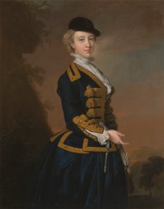 Portret van een jonge vrouw van de Fortesque-familie uit Devon