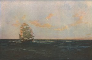 Een man overboord, 1893, ca. 1930 door Thomas J Somerscales