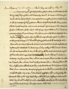 Handtekeningbrief als Amerikaanse minister in Frankrijk, aan Dr. John Page door Thomas Jefferson