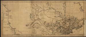 Een kaart van Canada en het noordelijke deel van Louisiana met de aangrenzende landen. LOC 73695758 door Thomas Jefferys