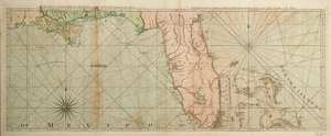 Kaart van Florida door Thomas Jefferys