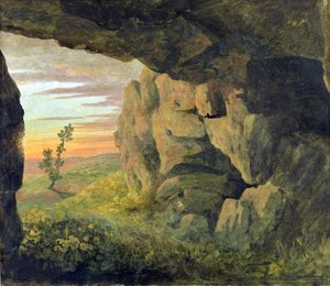 Een grot nabij St. Agnese buiten de Porta Pia