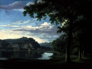 Landschap met Uitzicht op de Rivier Wye, c.1772