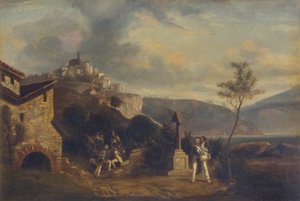 Een incident in de Napoleontische Oorlogen door Thomas Jones Barker