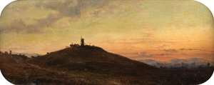 Molen bij zonsondergang