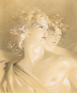 Satan als een gevallen engel door Thomas Lawrence