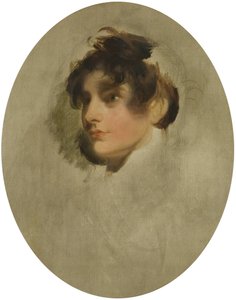 Hoofd van een jonge vrouw, c.1800-05 door Thomas Lawrence