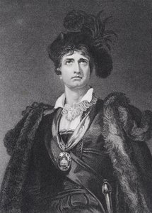 John Philip Kemble als Hamlet, gegraveerd door G. Adcock door Thomas Lawrence