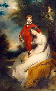 Mevrouw Charles Thellusson met haar zoon Charles