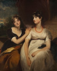 Portret van Charlotte en Sarah Carteret-Hardy