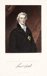 De zeer eerbiedwaardige Robert Banks Jenkinson, Graaf van Liverpool, K.G. en C., pub. 1830 door Thomas Lawrence