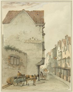 Back Street, kijkend naar het zuiden door Thomas Leeson the Elder Rowbotham