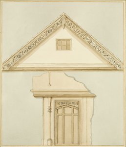 Deur en bargplanken van het huis van Robert Adams