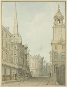 Deel van Corn Street en Wine Street door Thomas Leeson the Elder Rowbotham