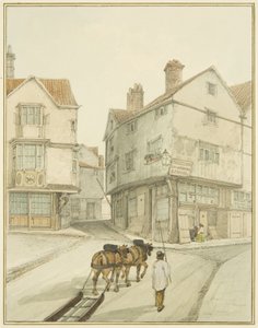 De hoek van Castle Green door Thomas Leeson the Elder Rowbotham