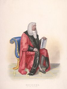 Recorder van de City of London, Sir John Silvester, in burgerkostuum, 1825