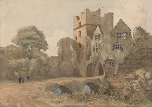 De Donjon en Poort, Ludlow Kasteel, Shropshire