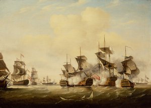 De Slag bij Toulon door Thomas Luny