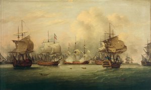 De Slag bij de Doggersbank, 5 augustus 1781 door Thomas Luny