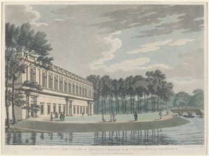De Oostelijke Voorzijde van de Bibliotheek van Trinity College door Thomas Malton