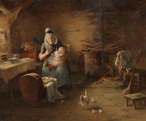 Interieur van een Boerenhuisje