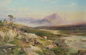 Einde van de Jacht, Loch Maree door Thomas Miles II Richardson