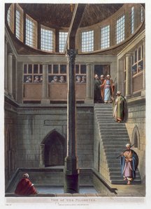 Uitzicht op de nilometer, Caïro, Egypte, 1802 door Thomas Milton