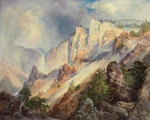 Een Voorbijgaande Regenbui in de Yellowstone Canyon, 1903