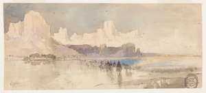 Canyon van de Rio Virgin, Zuid-Utah door Thomas Moran