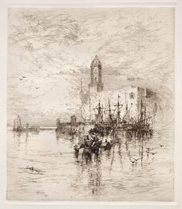 Kasteel van San Juan de Ulua, Verz Cruz, 1884 door Thomas Moran