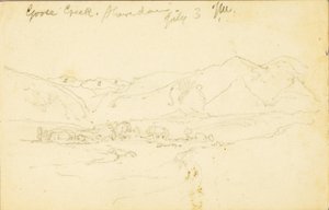 Goose Creek, Sheridan (Wyoming) door Thomas Moran