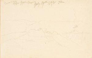 Leeuwin en welpen, Upper Geyser Basin door Thomas Moran