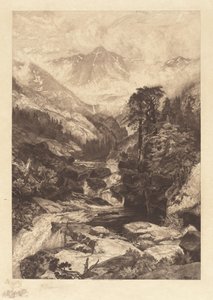 Berg van het Heilige Kruis, Colorado door Thomas Moran