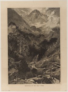 Berg van het Heilige Kruis, Colorado door Thomas Moran