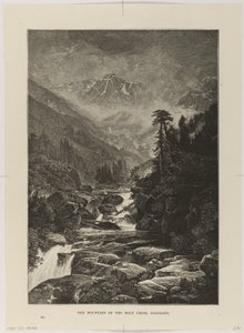 Berg van het Heilige Kruis, Colorado door Thomas Moran