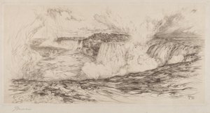 Niagara - Vanaf de Canadese Kant door Thomas Moran