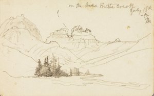 Op de Soda Butte-kreek door Thomas Moran