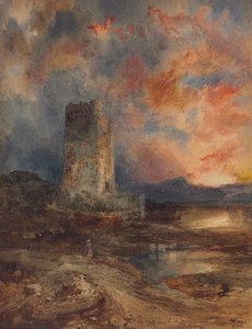 Zonsondergang op de heide, 1880