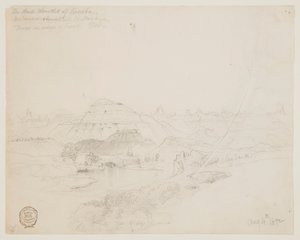De Badlands van Dakota door Thomas Moran