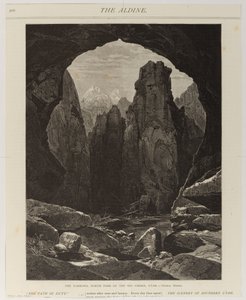 De nauwe kloof, noordelijke tak van de Rio Virgen, Utah door Thomas Moran