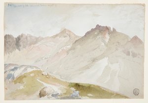 Het Bovenste Einde van Little Cottonwood Canyon, Wasatch Range, nabij Ogden, Utah door Thomas Moran